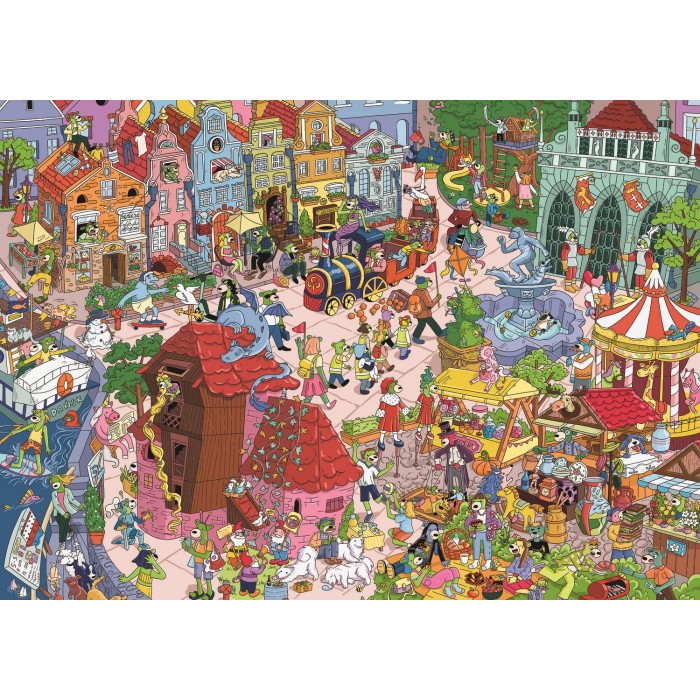 Puzzle  Trefl-37479 Spy Guy Verlorene Gegenstände: Danzig, Polen - Kazstudio Sa Rodzina Treflikow