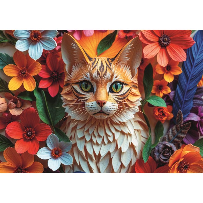 Puzzle  Trefl-40040 Katze