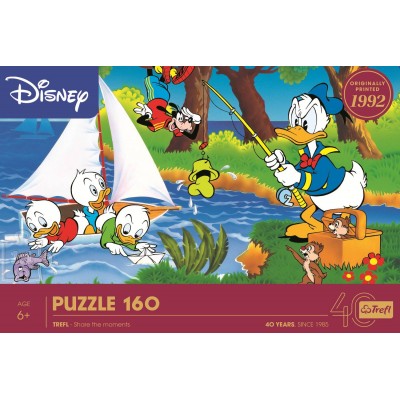 Puzzle Trefl-40053 40-Jähriges Jubiläum Trefl - Abenteuer Am See - Disney Standard Charaktere