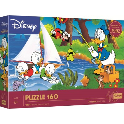 Puzzle Trefl-40053 40-Jähriges Jubiläum Trefl - Abenteuer Am See - Disney Standard Charaktere