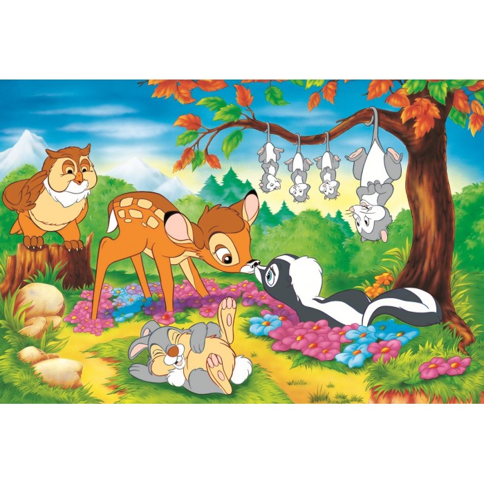 Puzzle  Trefl-40054 40-Jähriges Jubiläum Trefl - Bambi Und Waldfreunde - Disney Bambi