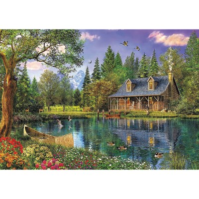 Puzzle Trefl-45005 Dominic Davison: Crystal Lake Cabin