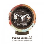   3D Puzzle Clock - Love is Key to Happiness