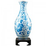   3D Puzzle Vase - Orientalische Blumenverzierung