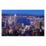 Puzzle   Aerial view of Hong Kong Victoria Harbor at night