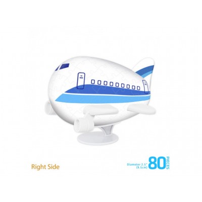 Pintoo-E5186 3D Airplane Puzzle - Sky Blue Airline