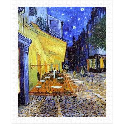 Pintoo-H1762 Puzzle aus Kunststoff - Van Gogh Vincent - Cafe Terrace at Night
