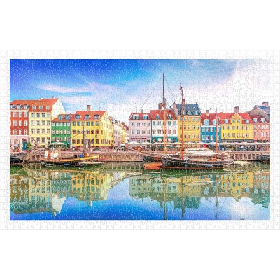 Pintoo-H2046 Puzzle aus Kunststoff - Old Nyhavn Port in Copenhagen