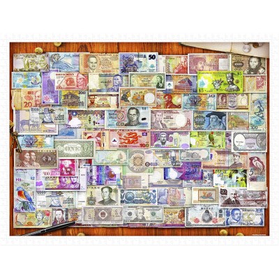 Pintoo-H2086 Puzzle aus Kunststoff - Garry Walton - Currency of the World