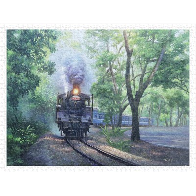 Puzzle Pintoo-H2338 Lai Ying Tse - The Whistle in Green Tunnel - Jiji Line Railway
