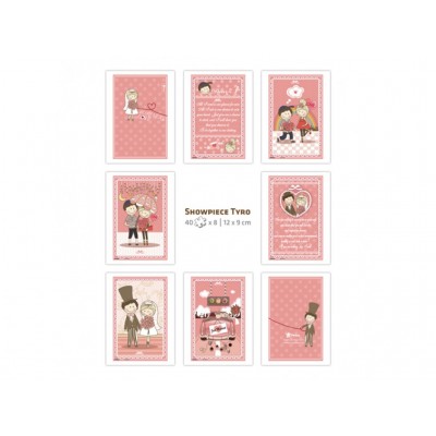 Pintoo-M1186 8 Puzzles 40 Teile - Puzzle aus Kunststoff - Showpiece - The Collection of Lovers' Concerto