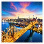   Puzzle aus Kunststoff - Manhattan with Queensboro Bridge, New York