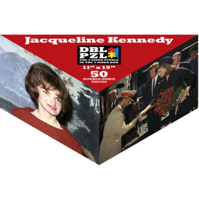 Pigment-and-Hue-DBLJBK-00903 Beidseitiges Puzzle - Jacqueline Kennedy