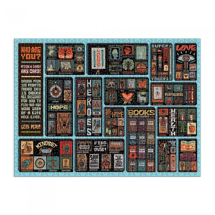 Galison-37048 Wer Bist Du? 1000-teiliges Puzzle