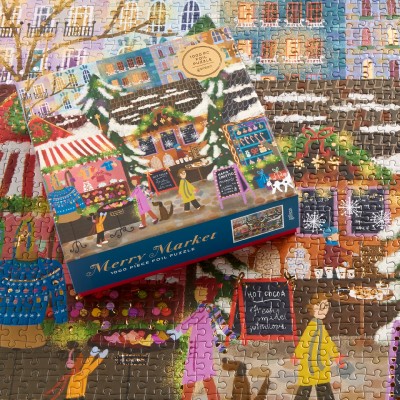 Puzzle Galison-38312 Joy Laforme - Fröhlicher Markt