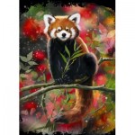 Puzzle  Alipson-Puzzle-50035 Red Panda Sits On A Branch