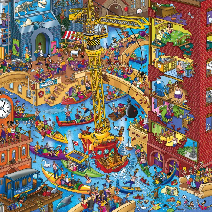 Puzzle  Alipson-Puzzle-F-50045 Steve Skelton - Hunde müssen an der Leine geführt werden!