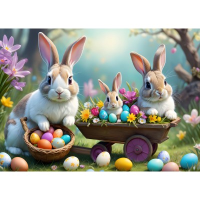 Puzzle Alipson-Puzzle-F-50086 Osterhasen