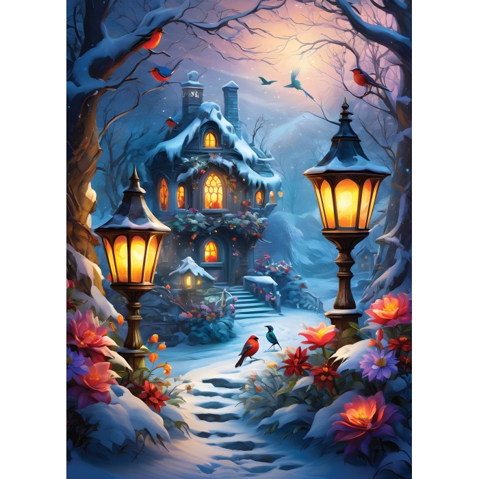 Puzzle  Alipson-Puzzle-F-50131 Enchanted Wintery Scene