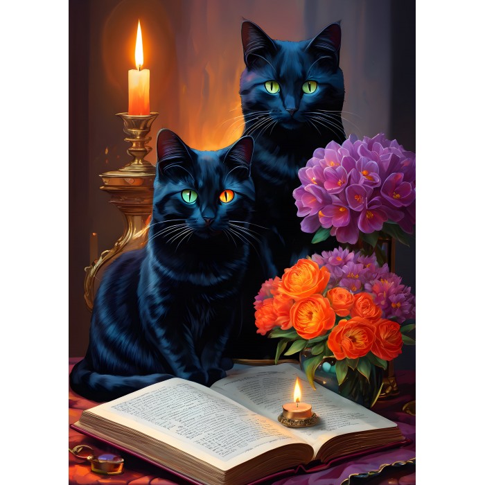 Puzzle  Alipson-Puzzle-F-50146 Black Cats