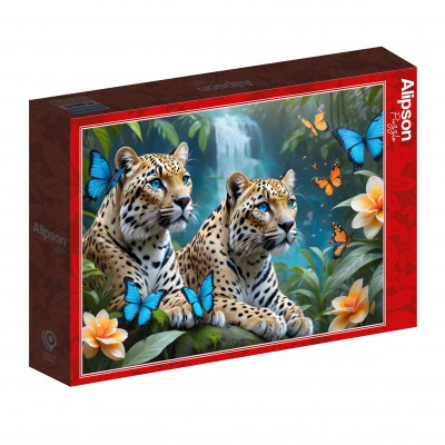 Puzzle Alipson-Puzzle-F-50163 Zwei Leoparden