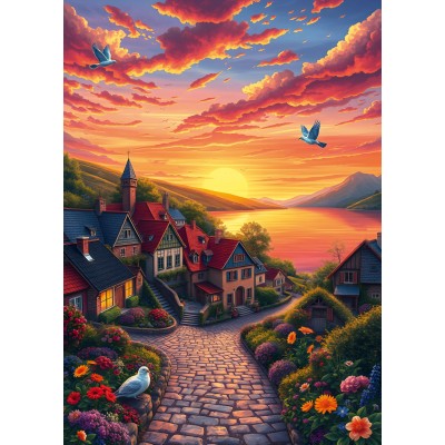 Puzzle Alipson-Puzzle-F-50177 Blick auf den See