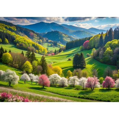 Puzzle Alipson-Puzzle-F-50180 Frühlingsspaziergang