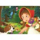 2 Puzzles - Red Riding Hood Girl