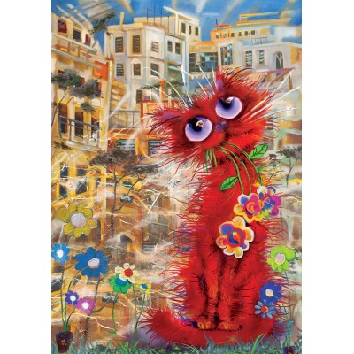 Puzzle Art-Puzzle-4582 Red Cat