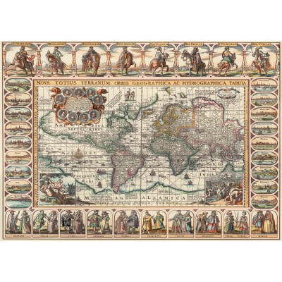 Puzzle Art-Puzzle-4711 Antike Weltkarte