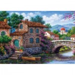 Puzzle  Art-Puzzle-5070 Flowery Channel