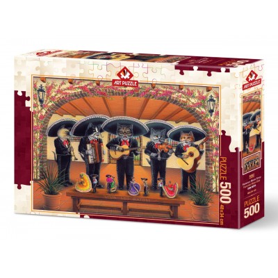 Puzzle Art-Puzzle-5082 Flamenco-Miau-Team