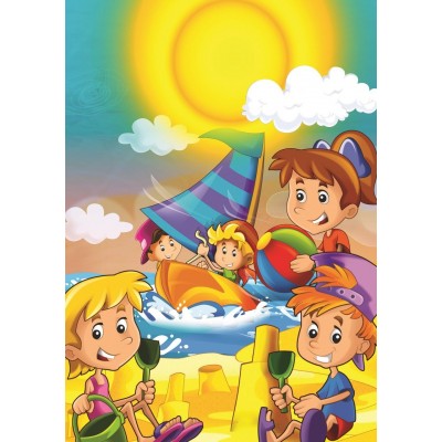 Art-Puzzle-5553 2 Puzzles - Sommer - Winter
