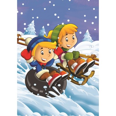 Art-Puzzle-5553 2 Puzzles - Sommer - Winter