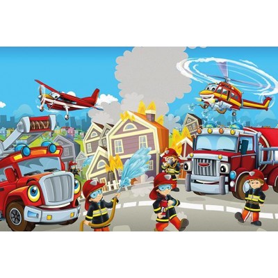 Art-Puzzle-5891 Wooden Puzzle - Hero Firefighters