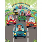  Art-Puzzle-5901 Wooden Puzzle - Cute Drivers