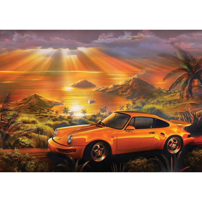 Puzzle   Yellow Porsche