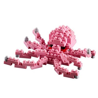 Brixies-58726 3D Nano Puzzle - Kleiner Oktopus