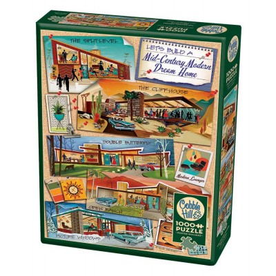 Puzzle Cobble-Hill-40070 Mid-Century Modern Dream Home