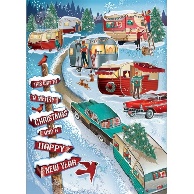 Puzzle Cobble-Hill-40219 Christmas Campers