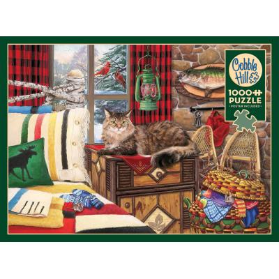 Puzzle Cobble-Hill-40253 Hüttenkatze