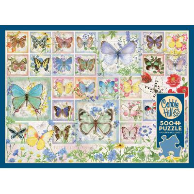 Puzzle Cobble-Hill-45025 Schmetterlingscollage