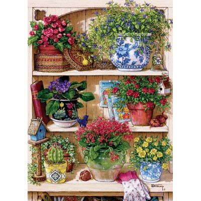 Puzzle Cobble-Hill-45034 XXL Teile - Flower Cupboard