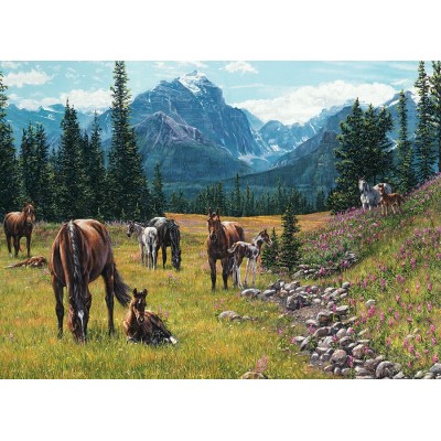 Puzzle Cobble-Hill-51816 Kim Penner - Horse Meadow