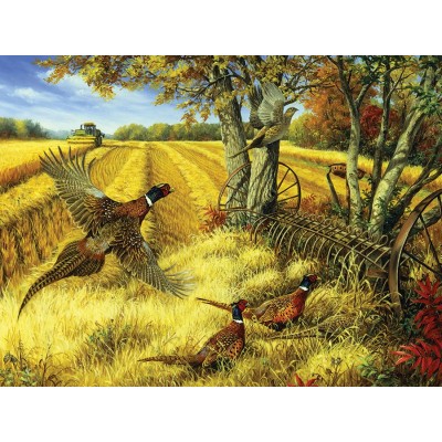 Puzzle Cobble-Hill-52090 XXL Teile - Linda Picken - Ring-necked Pheasants