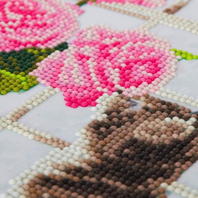 Puzzle Crystal-Art-5856 Crystal Art - Diamant-Stickerei-Kit - Kätzchen