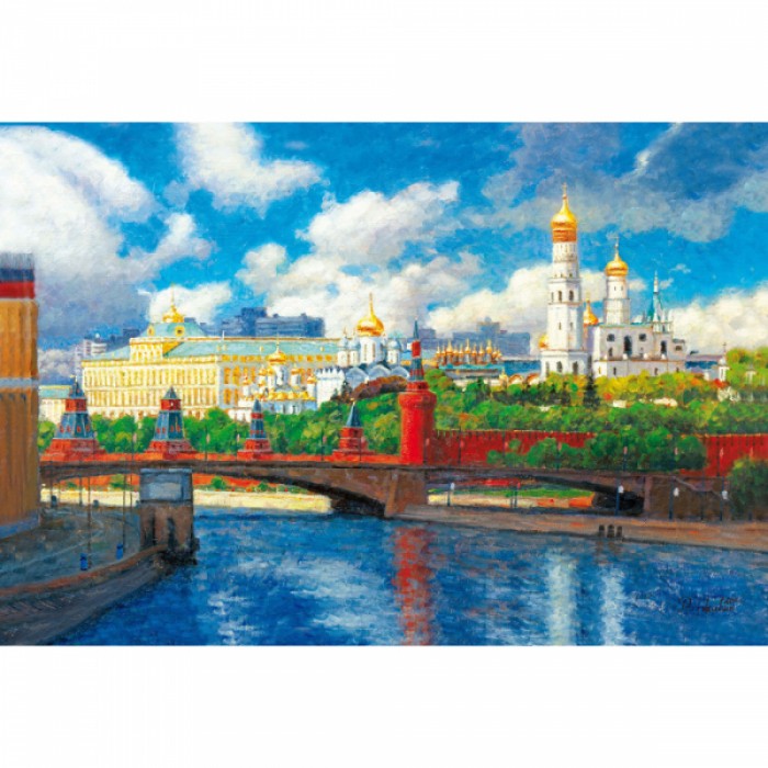 Holzpuzzle - Moskauer Kreml