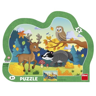 Dino-31138 Frame Puzzle - Forest Animals