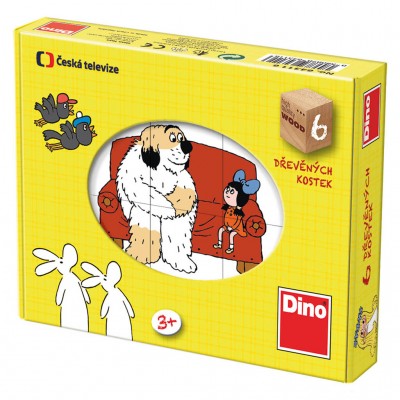 Dino-64311 Holz Würfelpuzzle - Erzählungen