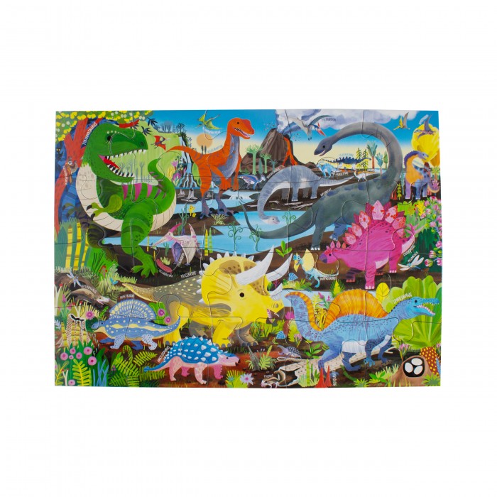 Puzzle Eeboo-51286 Terre Des Dinosaures